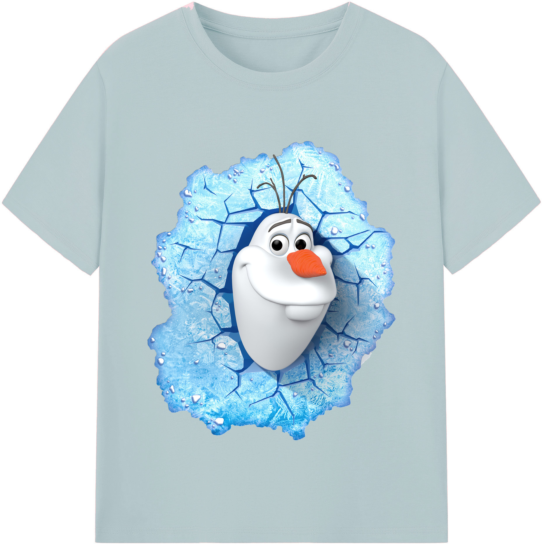 （画像用） アナと雪の女王 アンナ エルサ Frozen Anna Elsa 綿100％半袖Tシャツ（フロントプリント）